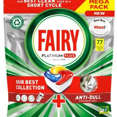 Fairy platinum plus lemon kapsułki do zmywarki 77 szt